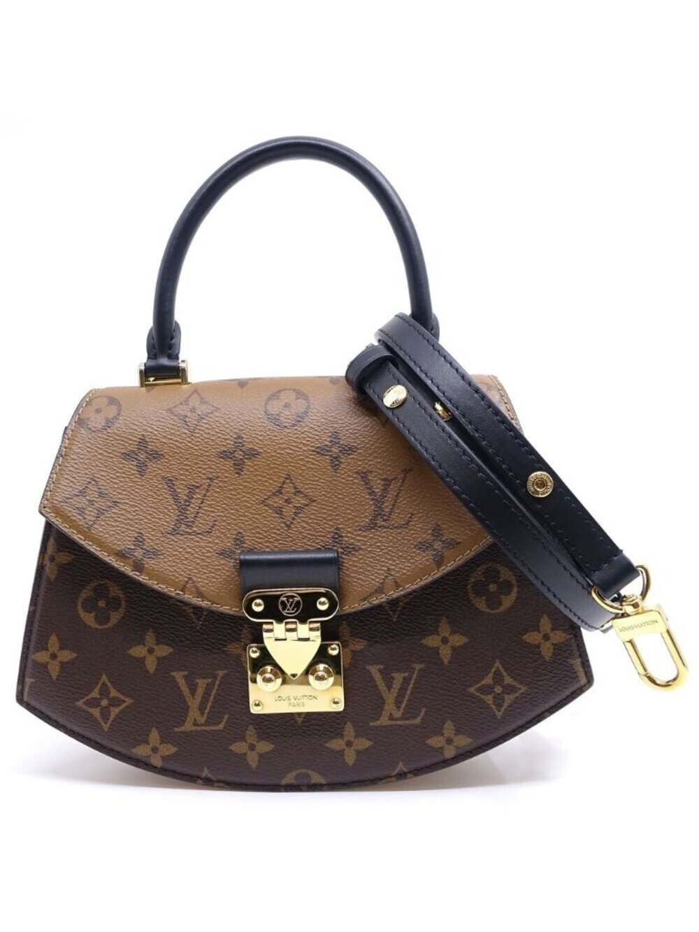 Louis Vuitton Tilsit Monogram Reverse Brown GD Handbag Shoulder 2-Way